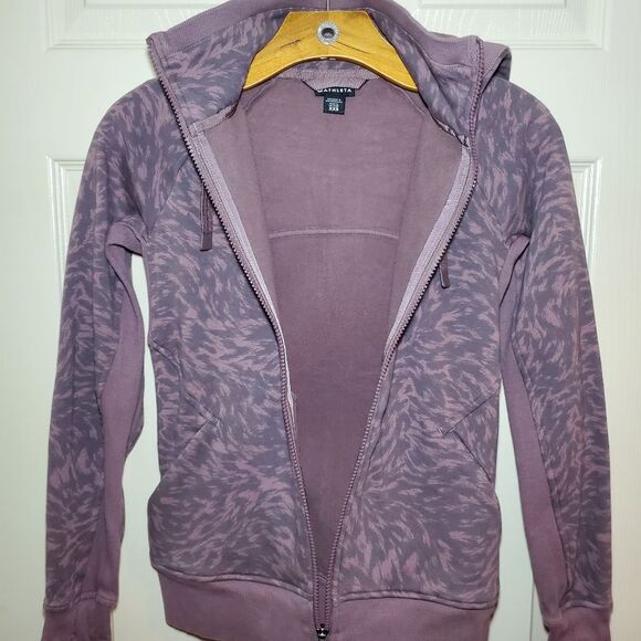 Athleta Triumph Printed Hoodie Jacket Size XXS - Picture 6 of 13
